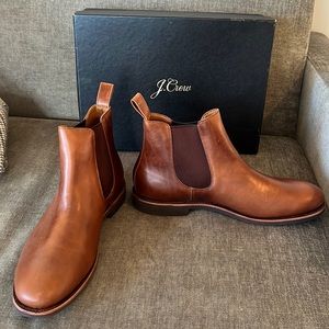 Brand new jcrew leather Chelsea boots